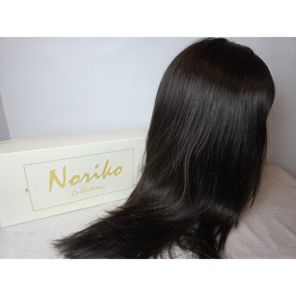 Noriko Wig Long Brunette With Fringe 1621 Justine Dark Chocolate W/box Synthetic